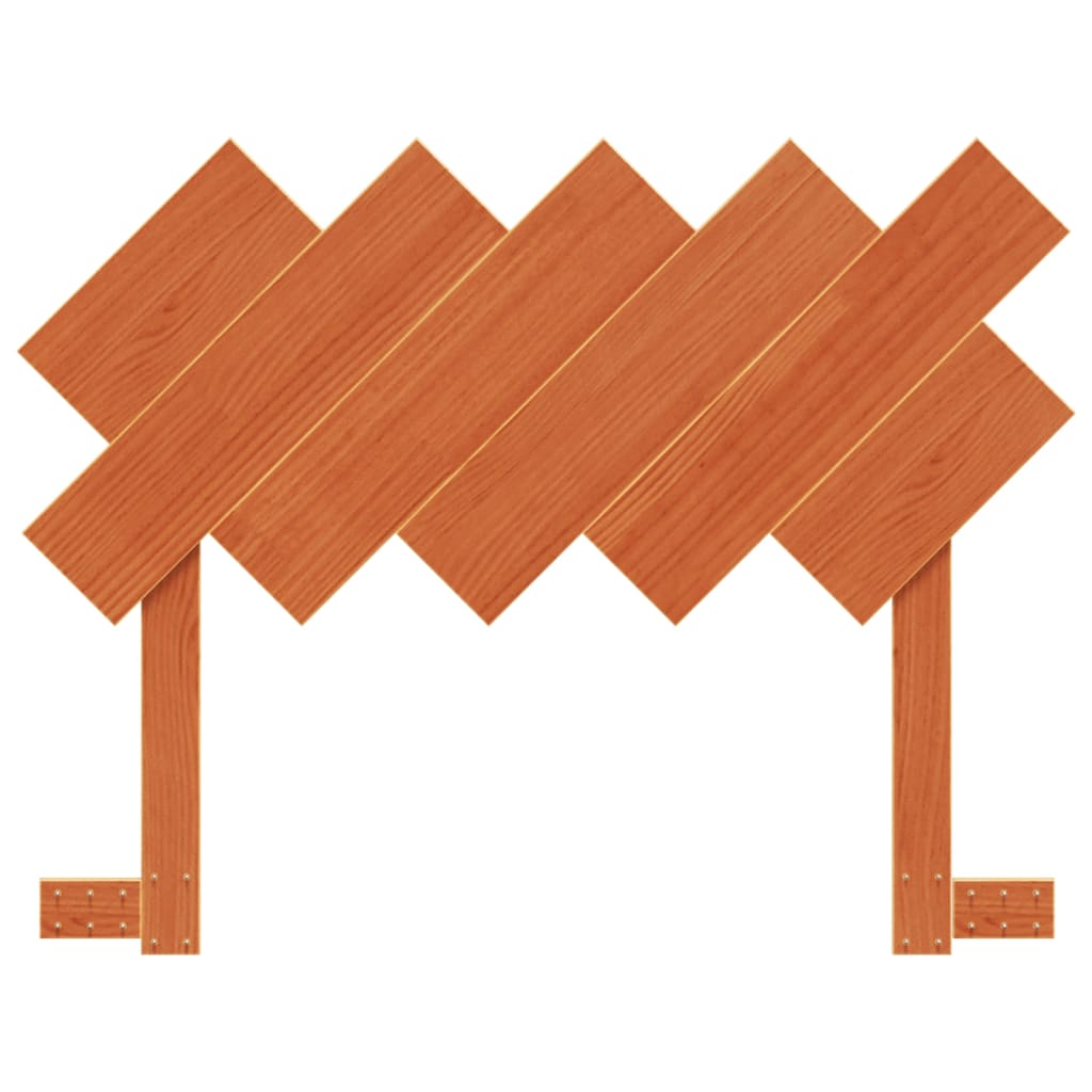 Headboard Wax Brown 100 cm Solid Wood Pine