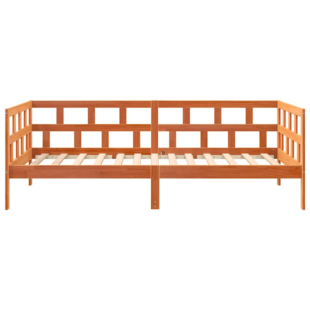 Day Bed | Wax brown | Solid pine wood | Single