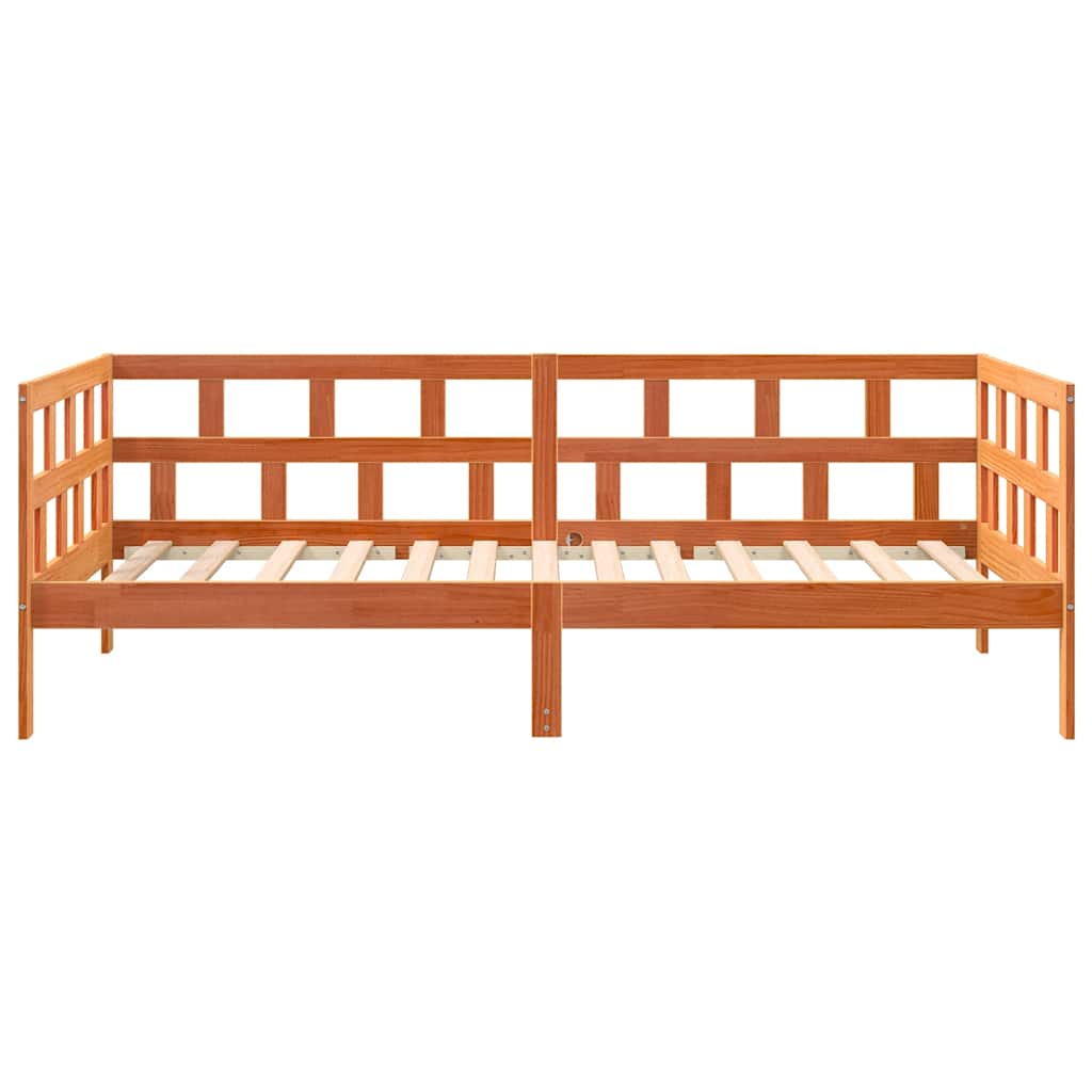 Day Bed without Mattress Wax Brown 80x200 cm Solid Wood Pine