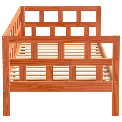 Day Bed without Mattress Wax Brown 80x200 cm Solid Wood Pine