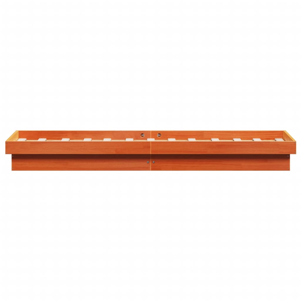 Bed Frame | Wax Brown | Solid pine wood, Plywood | Single | Bed Frame