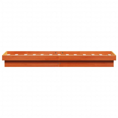 Bed Frame | Wax Brown | Solid pine wood, Plywood | Single | Bed Frame