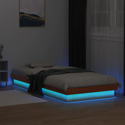 Bed Frame | Wax Brown | Solid pine wood, Plywood | Single | Bed Frame