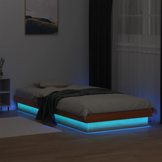 Bed Frame | Wax Brown | Solid pine wood, Plywood | Single | Bed Frame