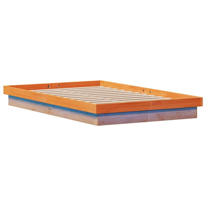 Bed Frame | Wax brown | Solid pine wood, Plywood | Small Double