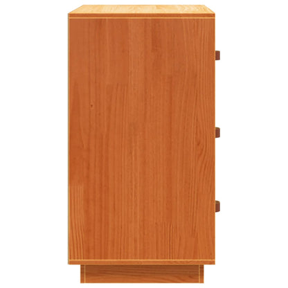 Sideboard Wax Brown 80x40x75 cm Solid Wood Pine