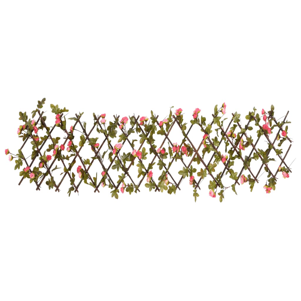  Artificial Ivy Trellis Expandable Dark Pink 180x20 cm