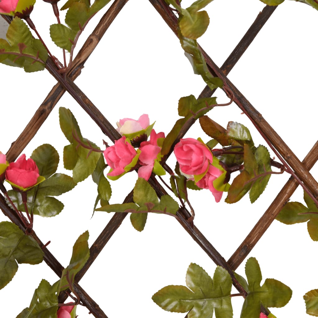  Artificial Ivy Trellis Expandable Dark Pink 180x20 cm