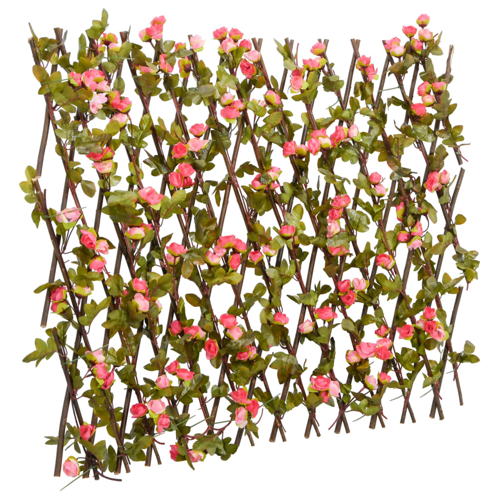  Artificial Ivy Trellis Expandable Dark Pink 180x60 cm