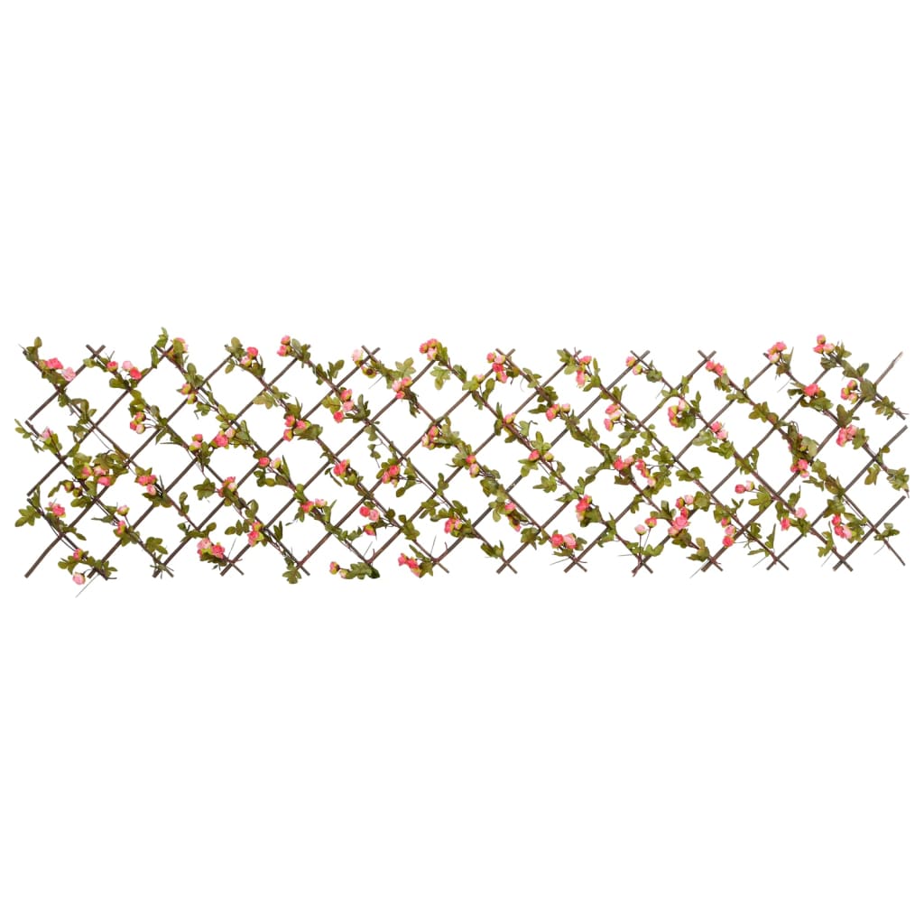  Artificial Ivy Trellis Expandable Dark Pink 180x60 cm