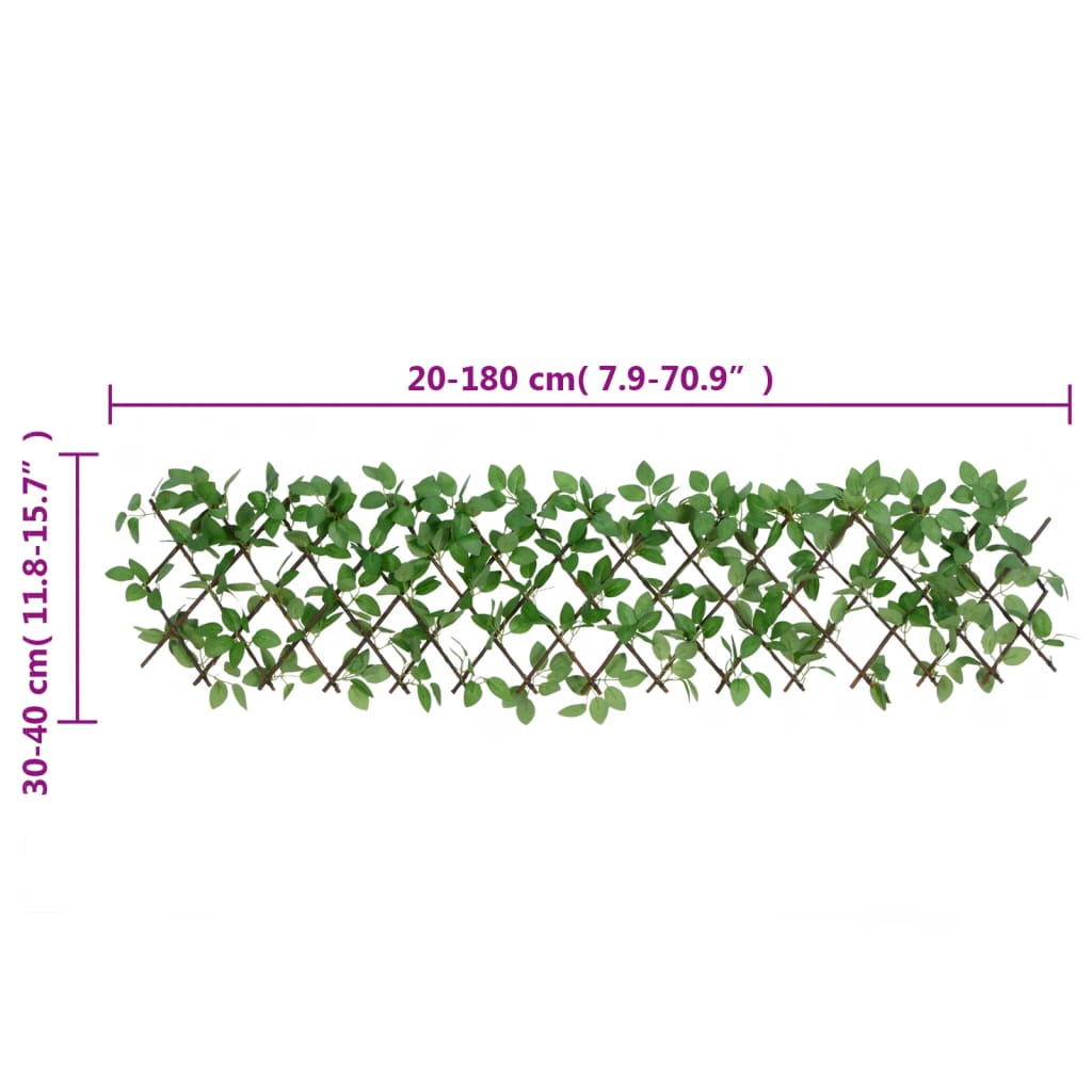  Artificial Ivy Trellis Expandable Green 180x30 cm