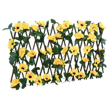  Artificial Ivy Trellis Expandable Yellow 180x20 cm