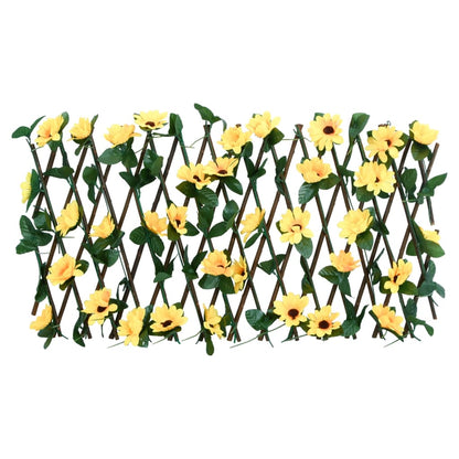  Artificial Ivy Trellis Expandable 5 pcs Yellow 180x20 cm