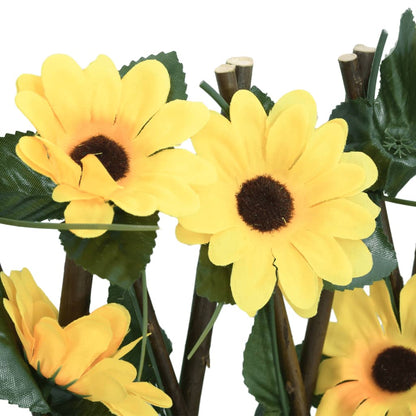 Artificial Ivy Trellis Expandable 5 pcs Yellow 180x60 cm