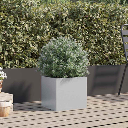 Planter Silver 32x30x29 cm Galvanised Steel