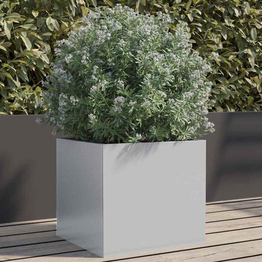 Planter Silver 32x30x29 cm Galvanised Steel