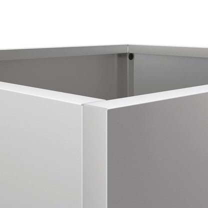Planter Silver 42x40x39 cm Galvanised Steel