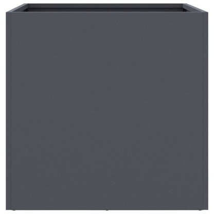 Planters 2 pcs Anthracite 49x47x46 cm Steel