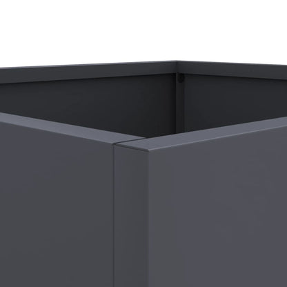 Planters 2 pcs Anthracite 49x47x46 cm Steel