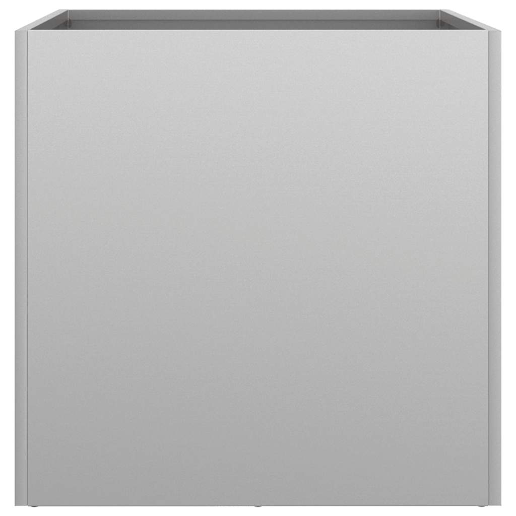 Planter Silver 49x47x46 cm Galvanised Steel