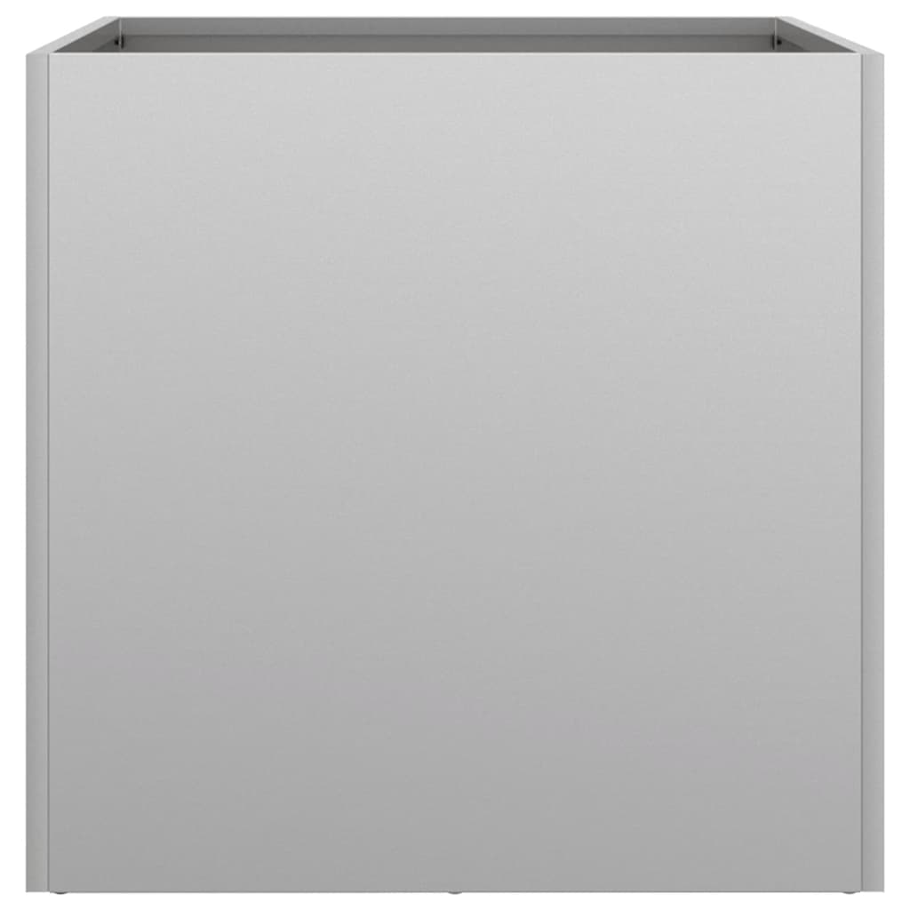Planters 2 pcs Silver 49x47x46 cm Galvanised Steel
