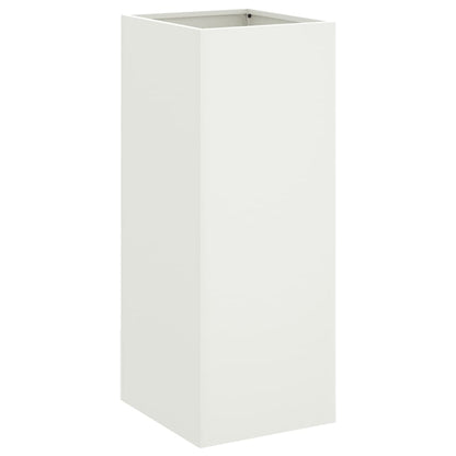 Planter White 32x29x75 cm Steel