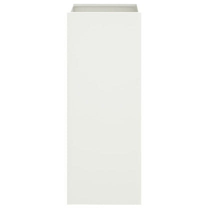 Planter White 32x29x75 cm Steel