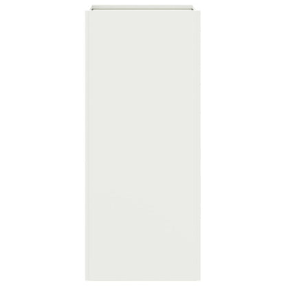 Planter White 32x29x75 cm Steel