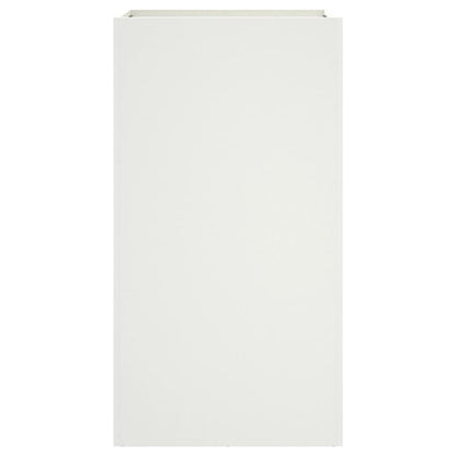 Planter White 42x38x75 cm Steel