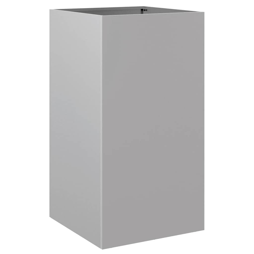 Planter Silver 42x38x75 cm Galvanised Steel