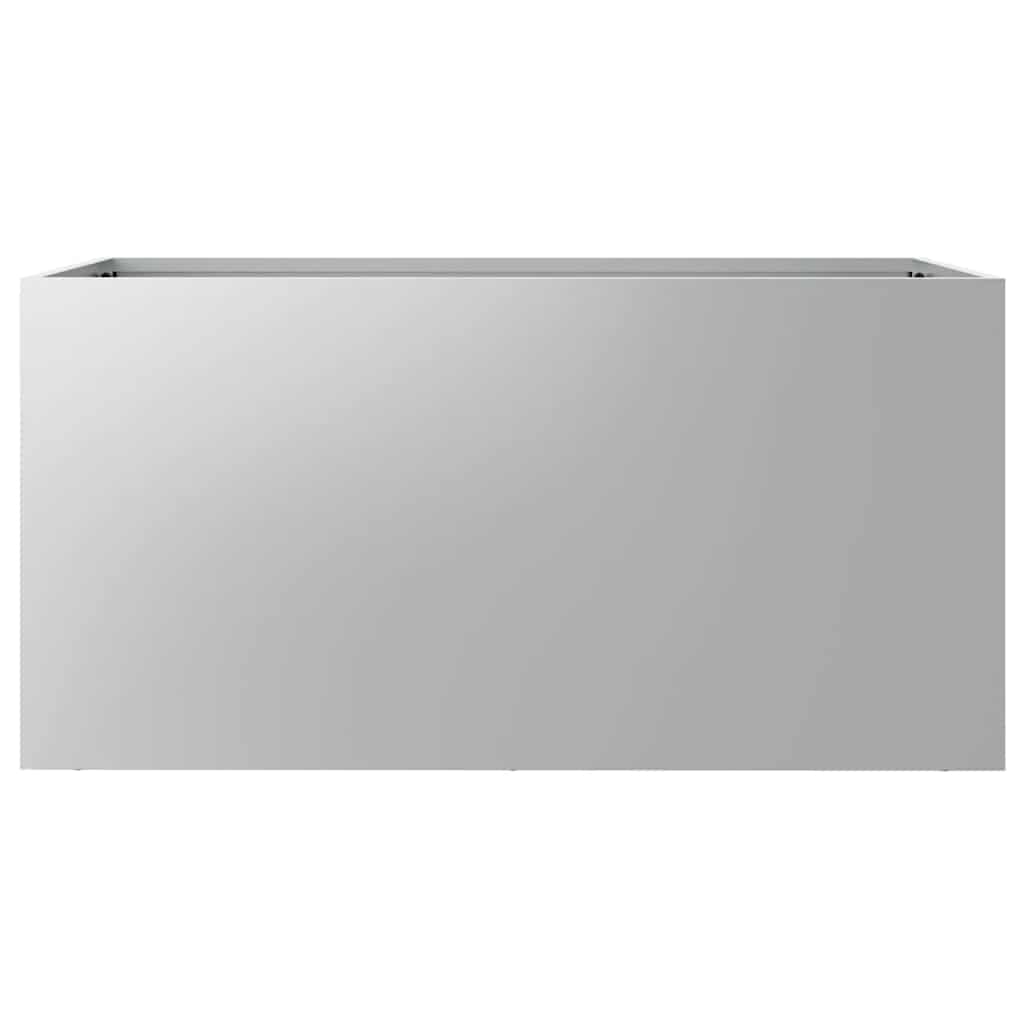 Planter Silver 62x30x29 cm Galvanised Steel