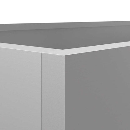Planter Silver 62x30x29 cm Galvanised Steel