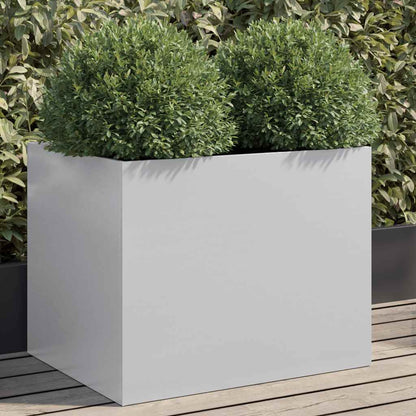 Planter Silver 62x47x46 cm Galvanised Steel