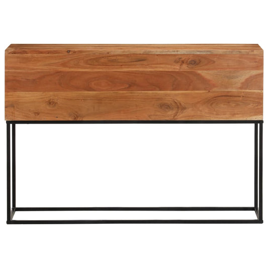 Console Table 110x30x75 cm Solid Wood Acacia and Iron