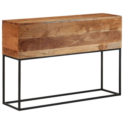 Console Table 110x30x75 cm Solid Wood Acacia and Iron
