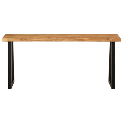 Bench with Live Edge 105 cm Solid Wood Acacia