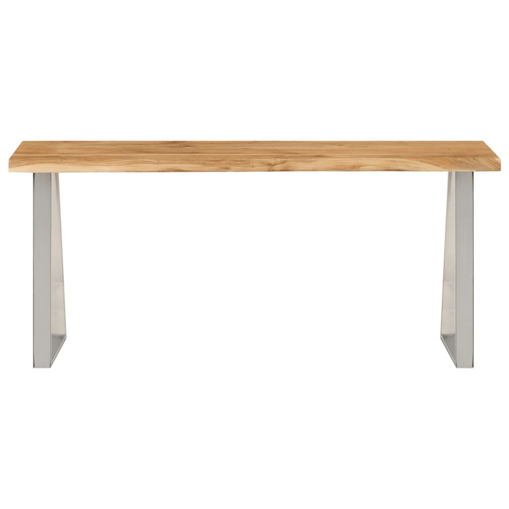 Bench with Live Edge 105 cm Solid Wood Acacia