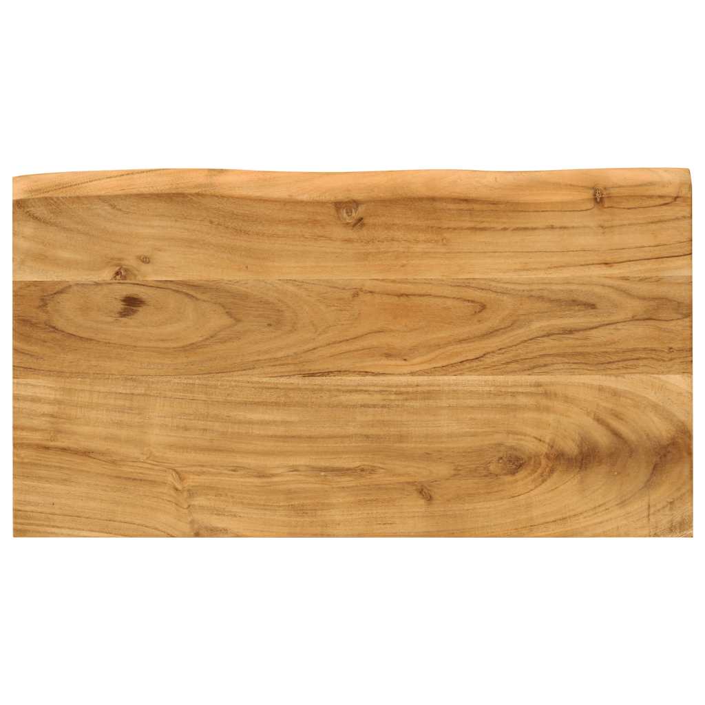 Nesting Tables 3 pcs with Live Edge Solid Wood Acacia