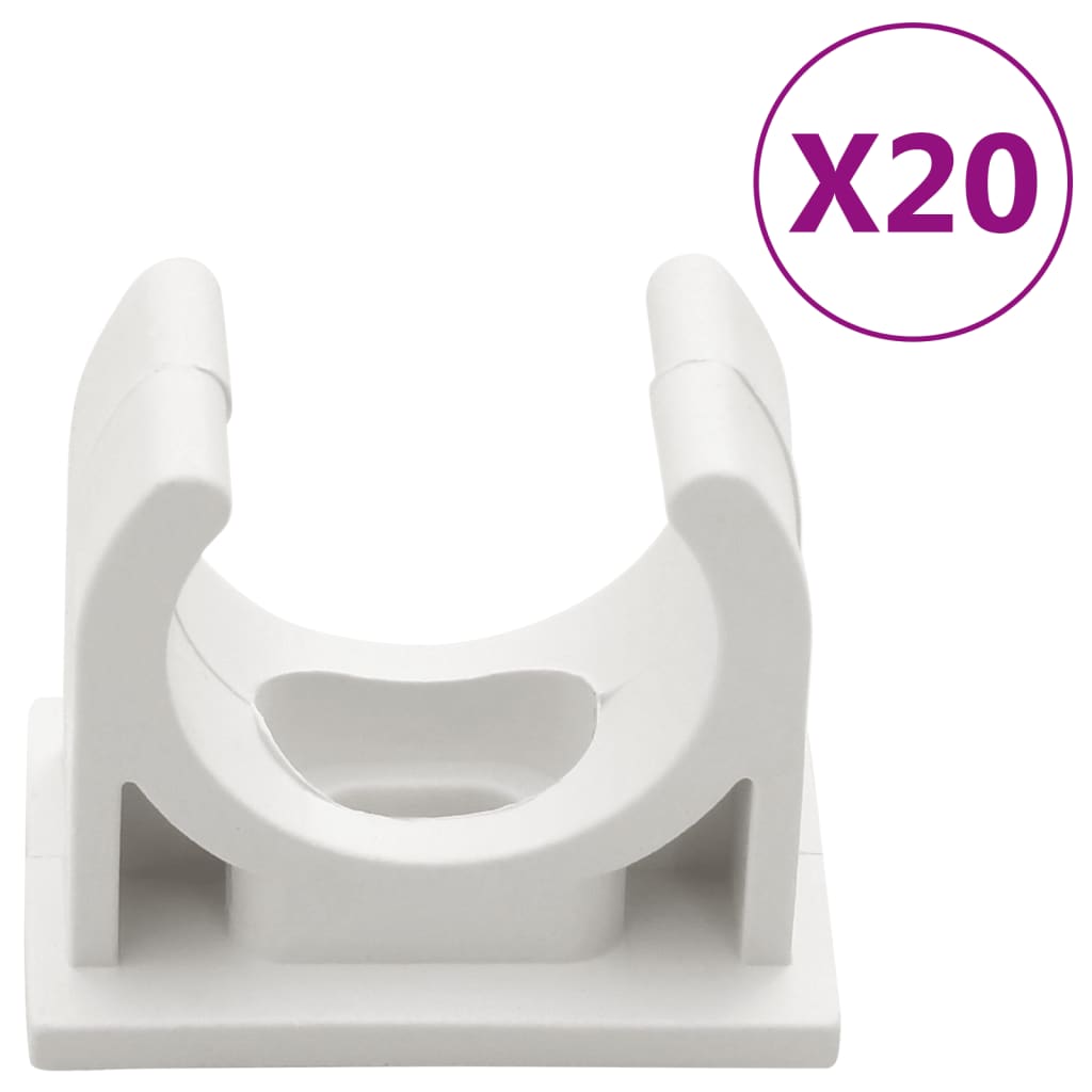 Cable Trunkings with Clips Ø20 mm 10 m PVC
