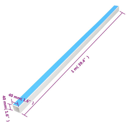 Cable Trunking Self-Adhesive 40x40 mm 30 m PVC