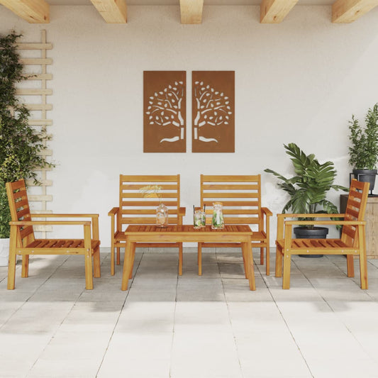 Garden Lounge Set | Natural Wood | Solid Acacia wood | Standard | Durable