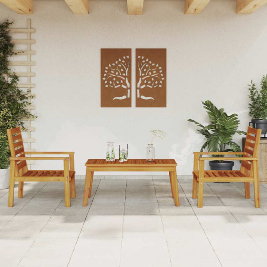 Garden Lounge Set | Natural Wood | Solid acacia wood | Medium | Durable