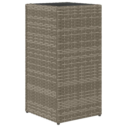 Garden Planters 2 pcs Grey 30x30x60 cm Poly Rattan