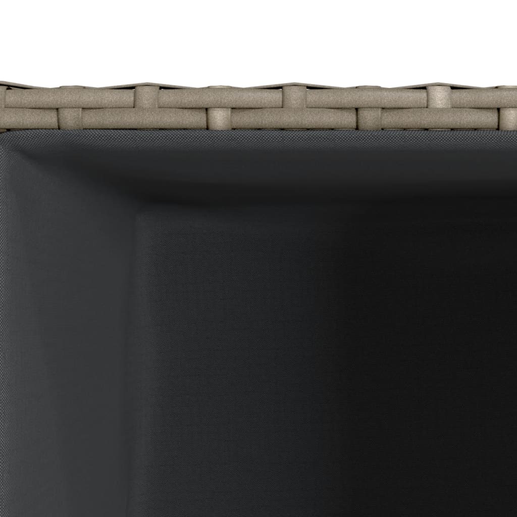Garden Planters 2 pcs Grey 30x30x60 cm Poly Rattan
