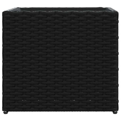 Garden Planters 2 pcs Black 36x30x32 cm Poly Rattan