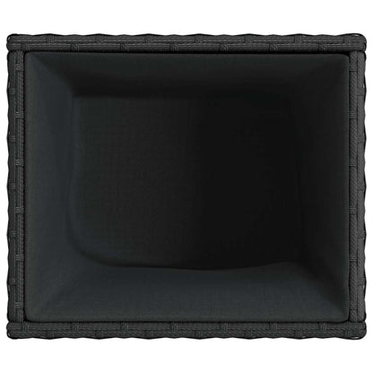 Garden Planters 2 pcs Black 36x30x32 cm Poly Rattan