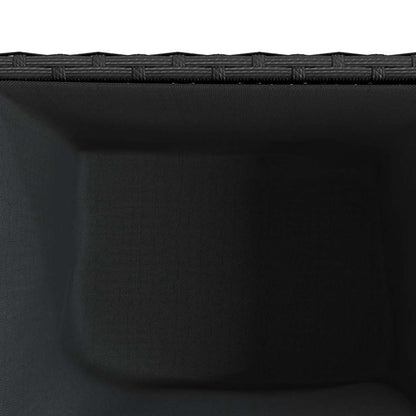 Garden Planters 2 pcs Black 36x30x32 cm Poly Rattan