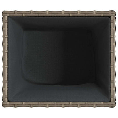 Garden Planters 2 pcs Grey 36x30x32 cm Poly Rattan