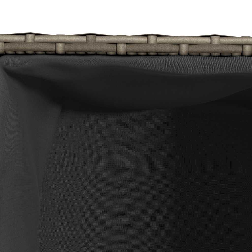 Garden Planters 2 pcs Grey 36x30x32 cm Poly Rattan