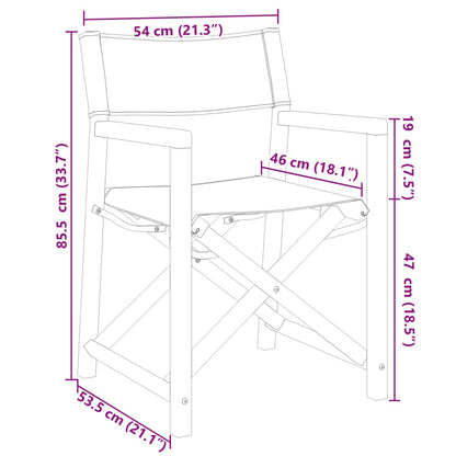 4 Piece Folding Garden Chairs Dark Grey Fabric